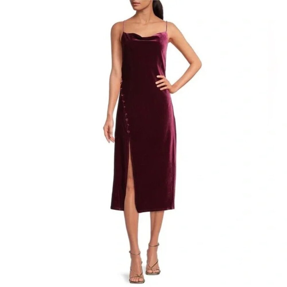 Skies are Blue Velvet Midi